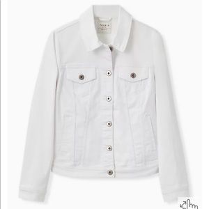 NWOT Torrid White Denim Jacket